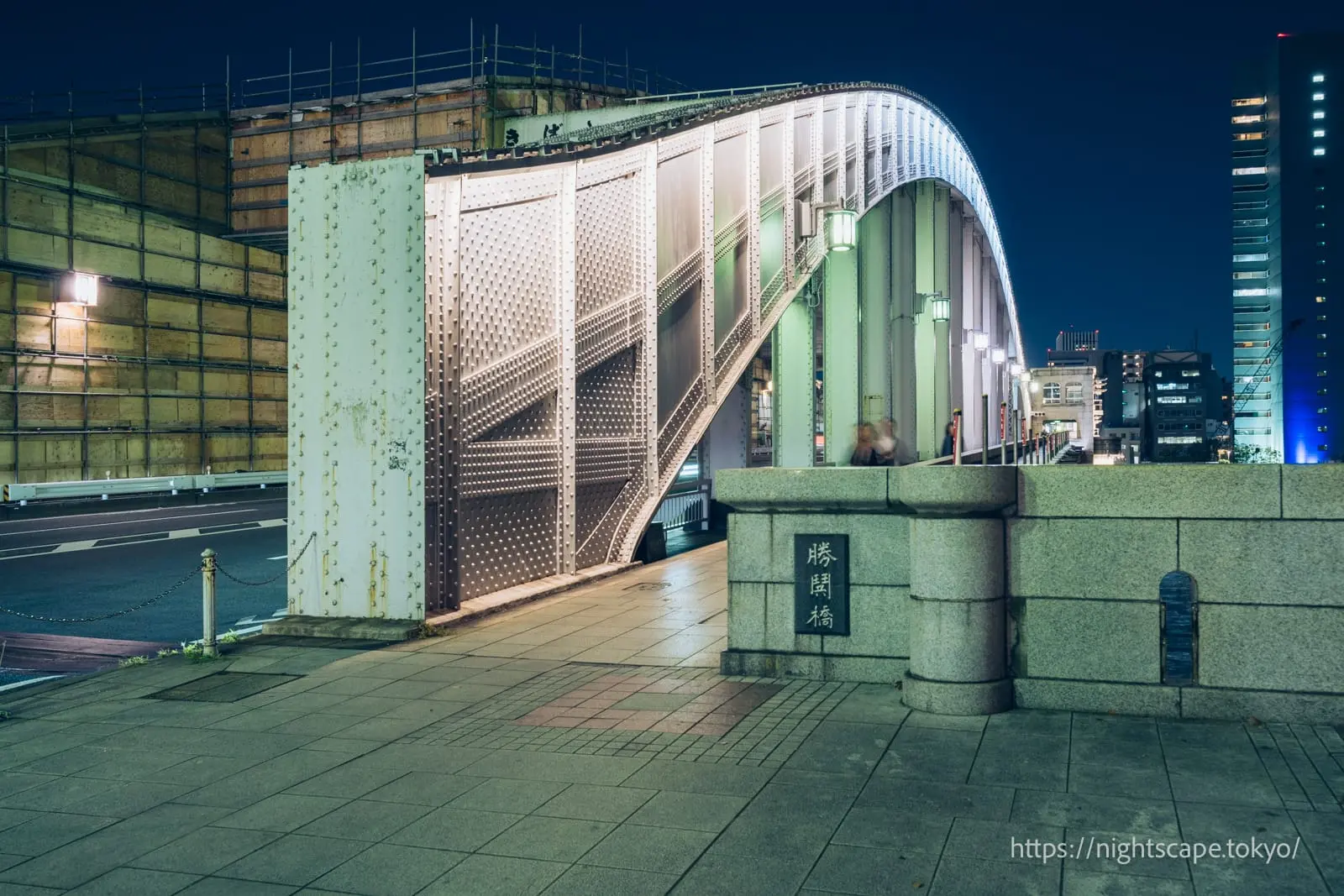 Illuminated Kachidoki Bridge
