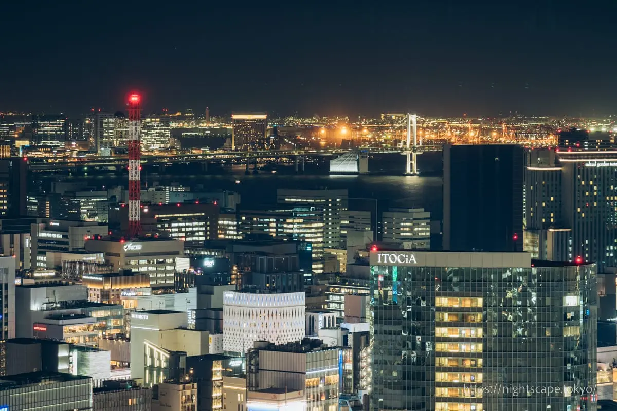 Rainbow Bridge from Marunouchi Building 35th floor observation floor