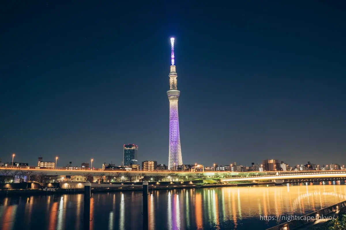 사쿠라바시 위에서 바라본 도쿄 스카이트리