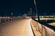 Sakura Bridge illuminated at night