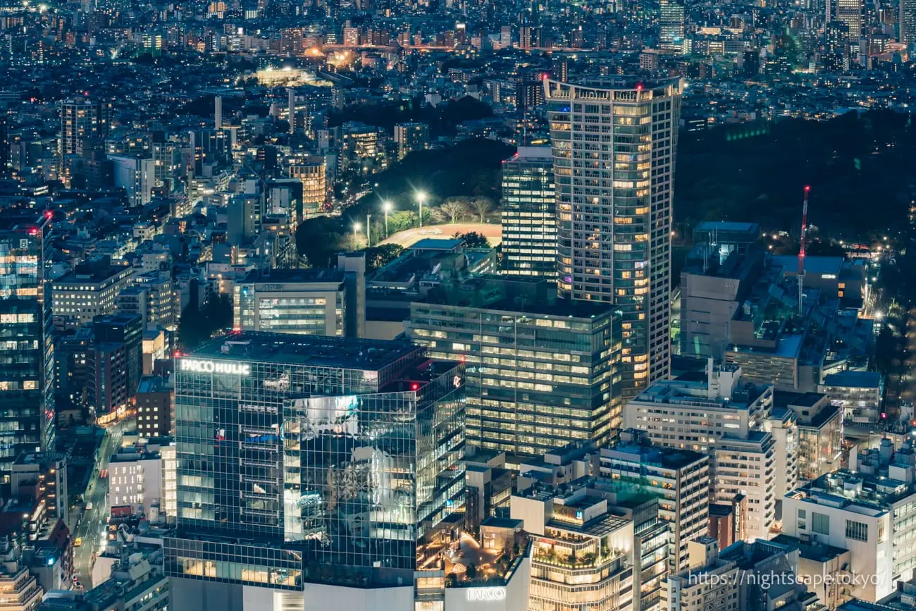 Park Court Shibuya The Tower and Shibuya City Hall