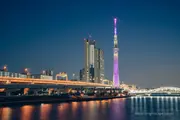 Tokyo Skytree viewed from Shioiri Park