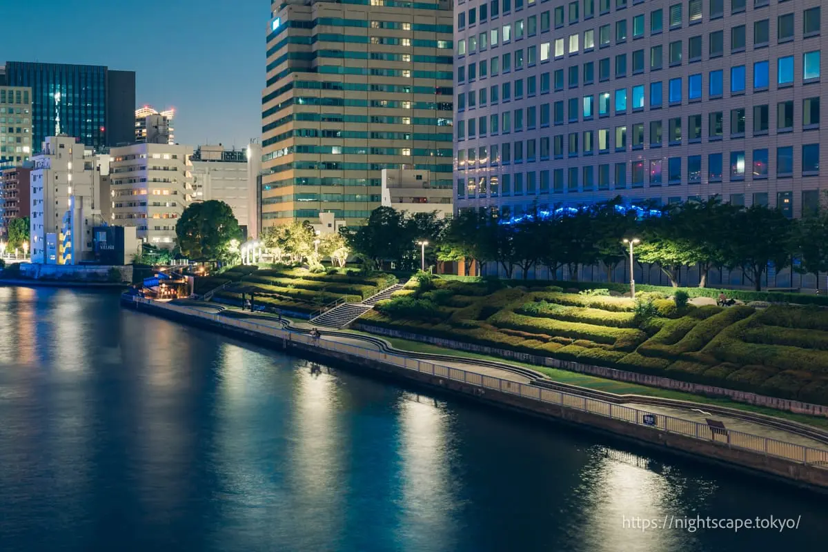 Sumida River Terrace night view
