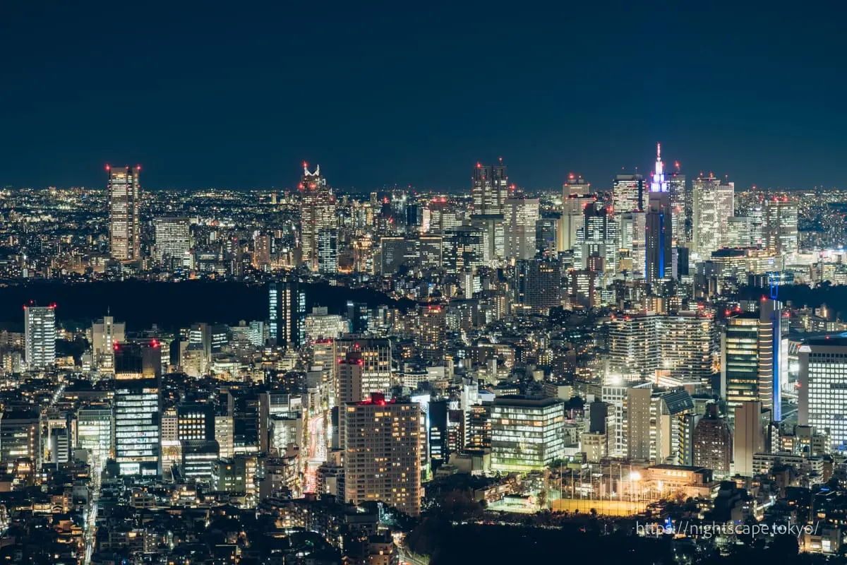 新宿高樓群夜景（北）