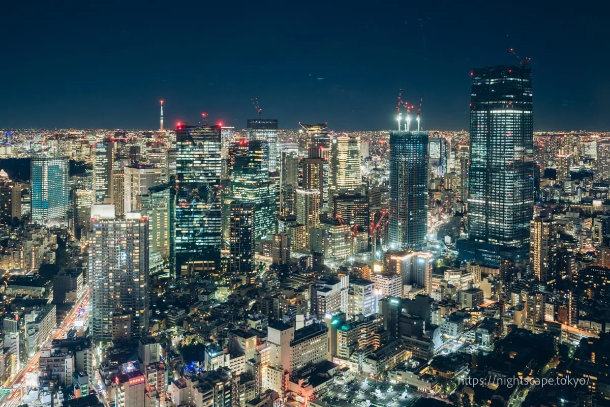 霞關・虎之門方向高樓群夜景（東）