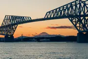 Tokyo Gate Bridge and Mount Fuji together