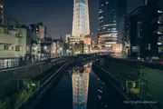 Beautiful reflection at Nishijukken Bridge