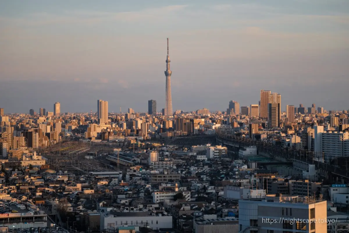 從北十字星眺望東京晴空塔