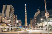 Tokyo Skytree viewed from Komagata Bridge East intersection