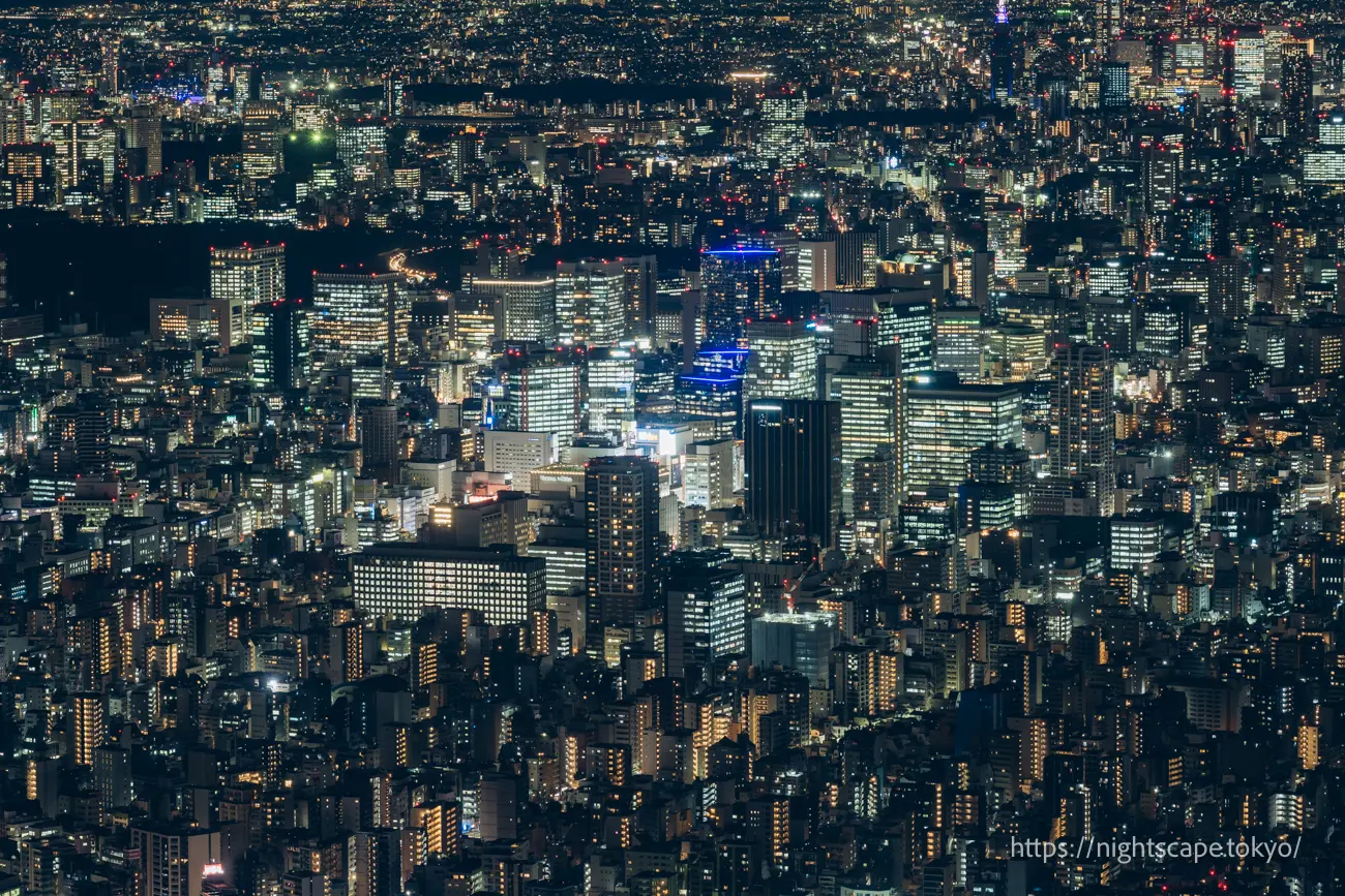 High-rise buildings in Kanda and Akihabara area