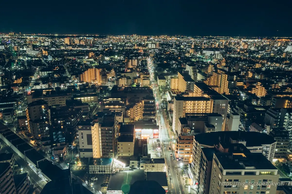 View toward Chiba from Tower Hall Funabori