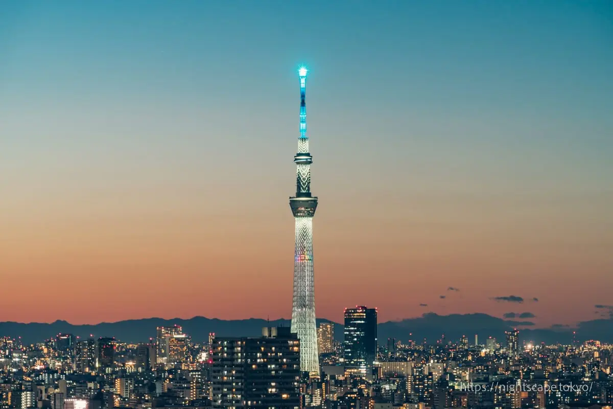 Tokyo Skytree and twilight sky