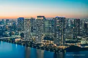 晴海區域的高層住宅群