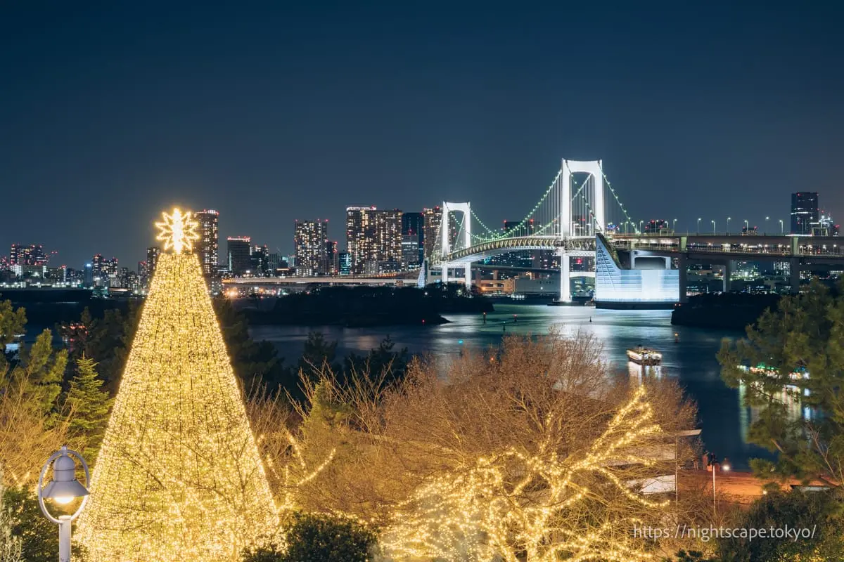 お台場海浜公園のイルミネーション
