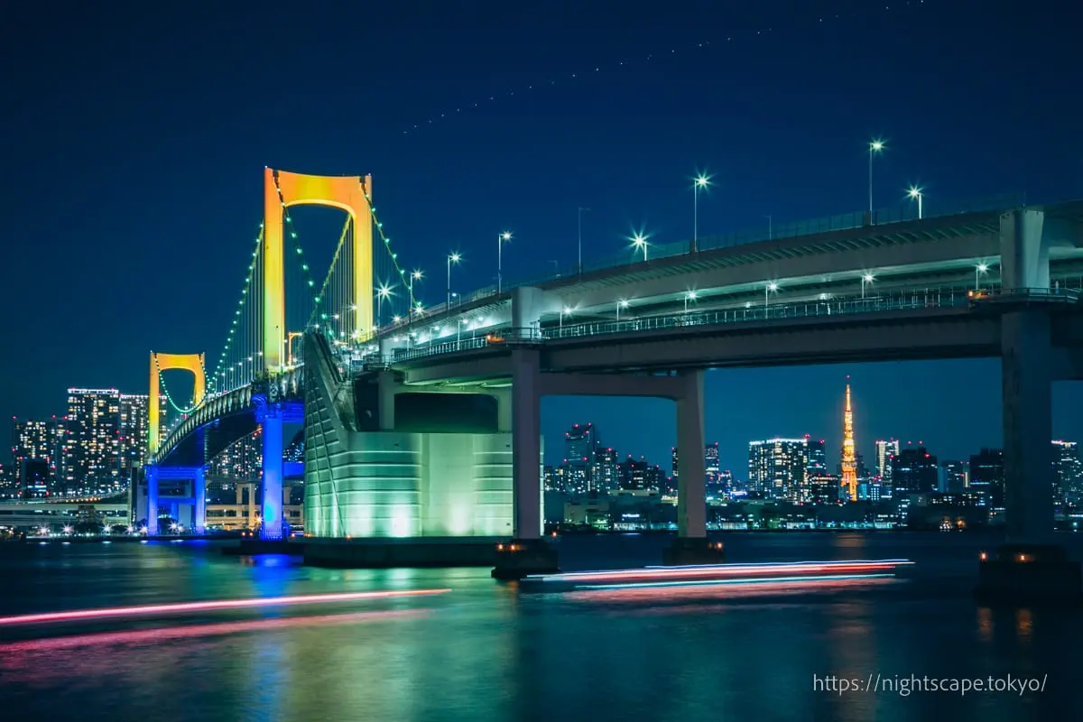 台場公園・第三台場史跡公園の夜景