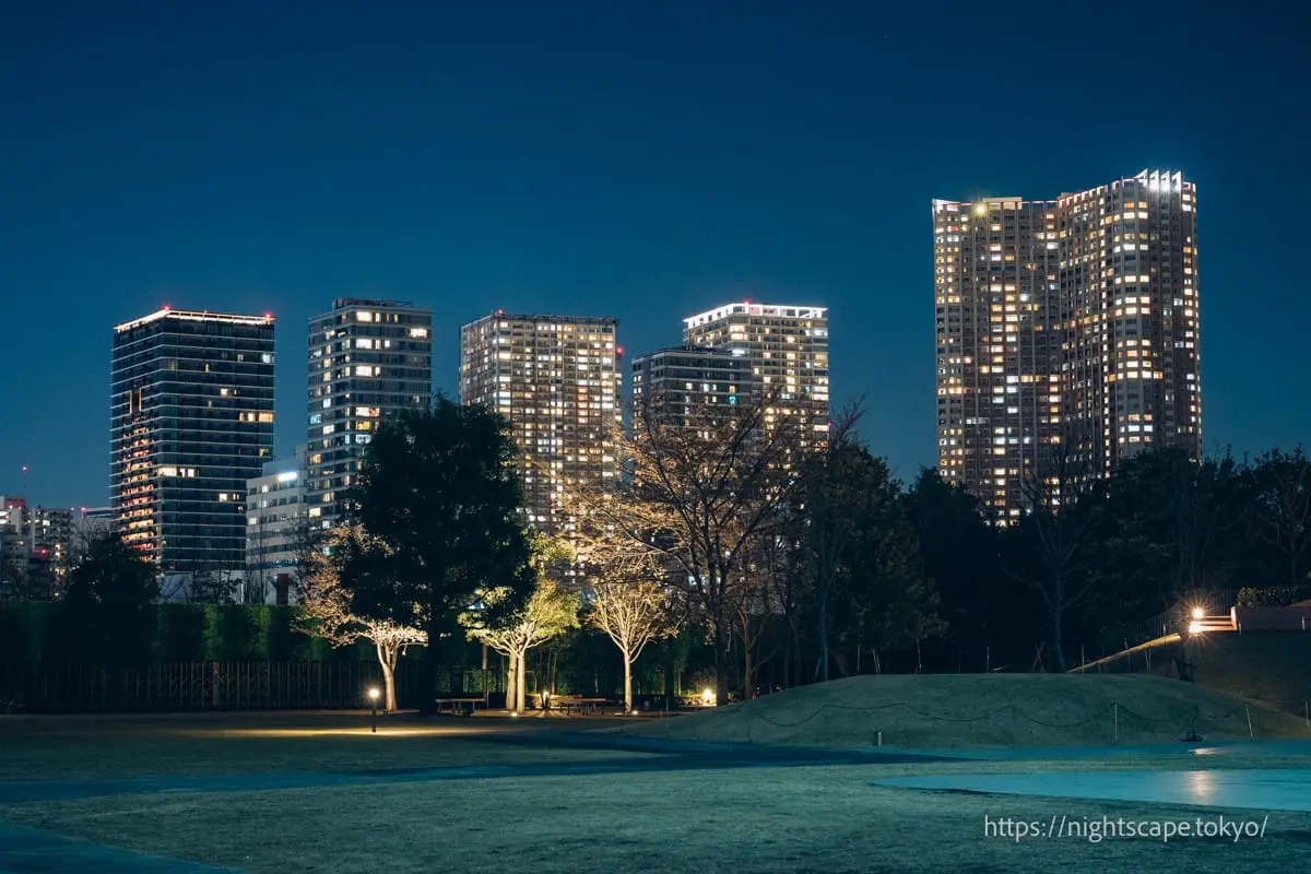 品川季節露台眺望高層建築群夜景