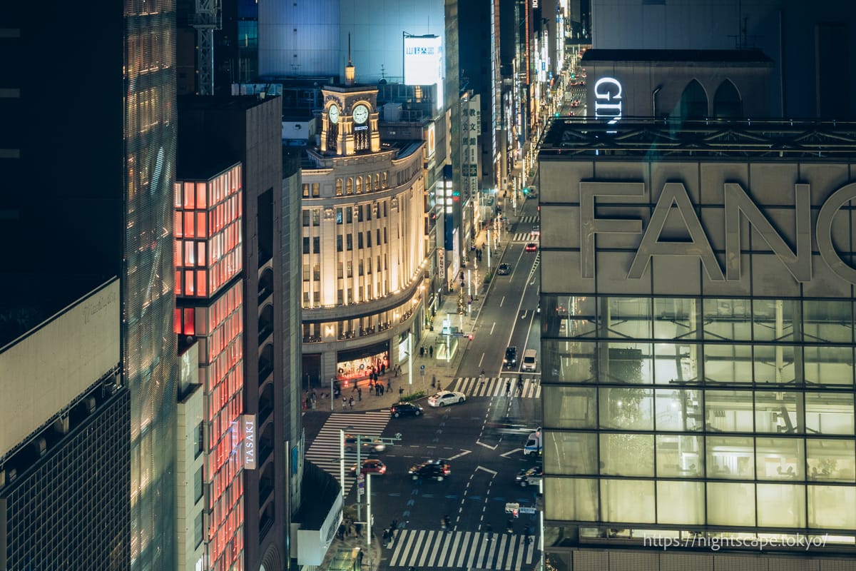 銀座シックス屋上庭園・GINZA SIXガーデンの行き方・営業時間・夜景