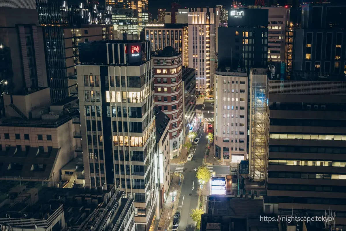 從銀座六本木眺望銀座街景