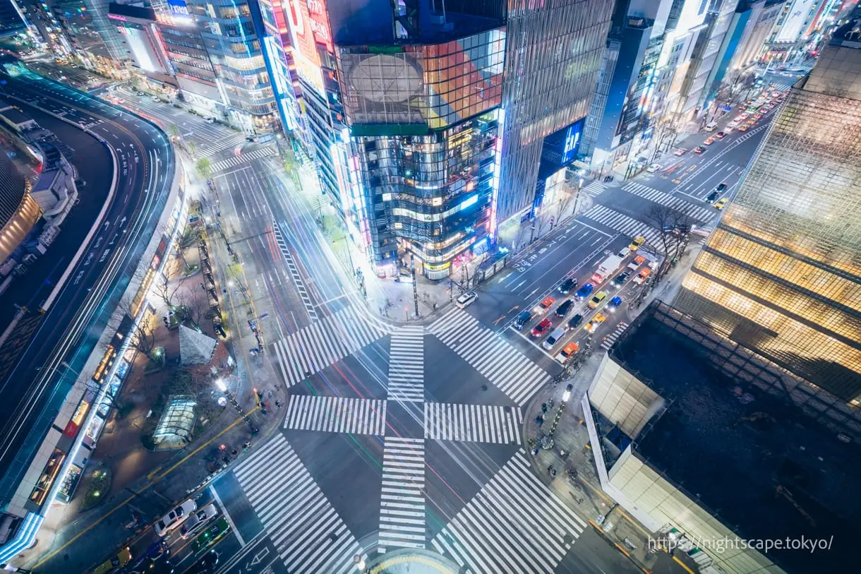 도큐 플라자 긴자 옥상정원 키리코 테라스の夜景