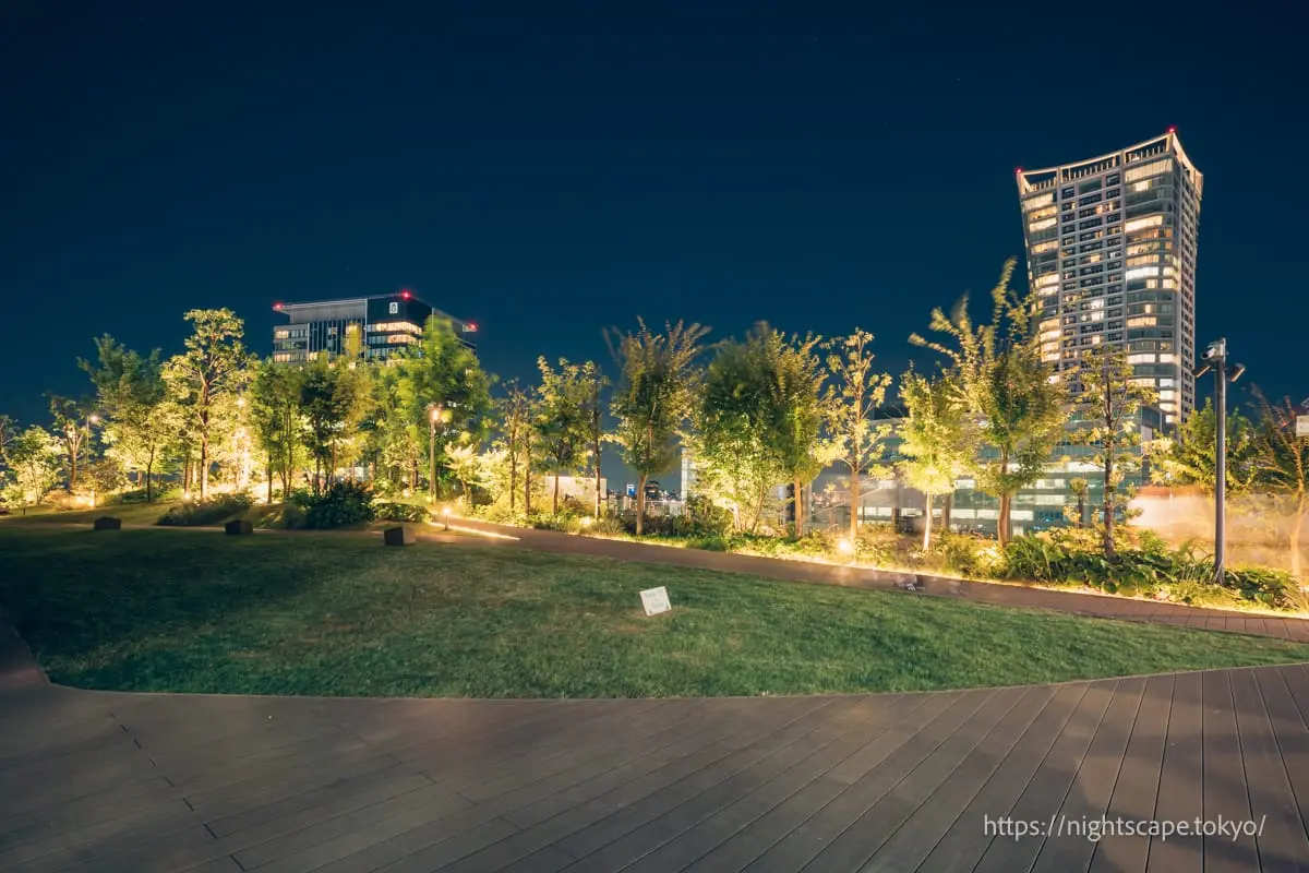 Night view from Shibuya Parco 10F Rooftop Park