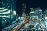 渋谷スクランブルスクエア12Fからの夜景（南西側）