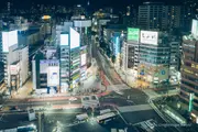渋谷スクランブルスクエア12Fから眺める夜景