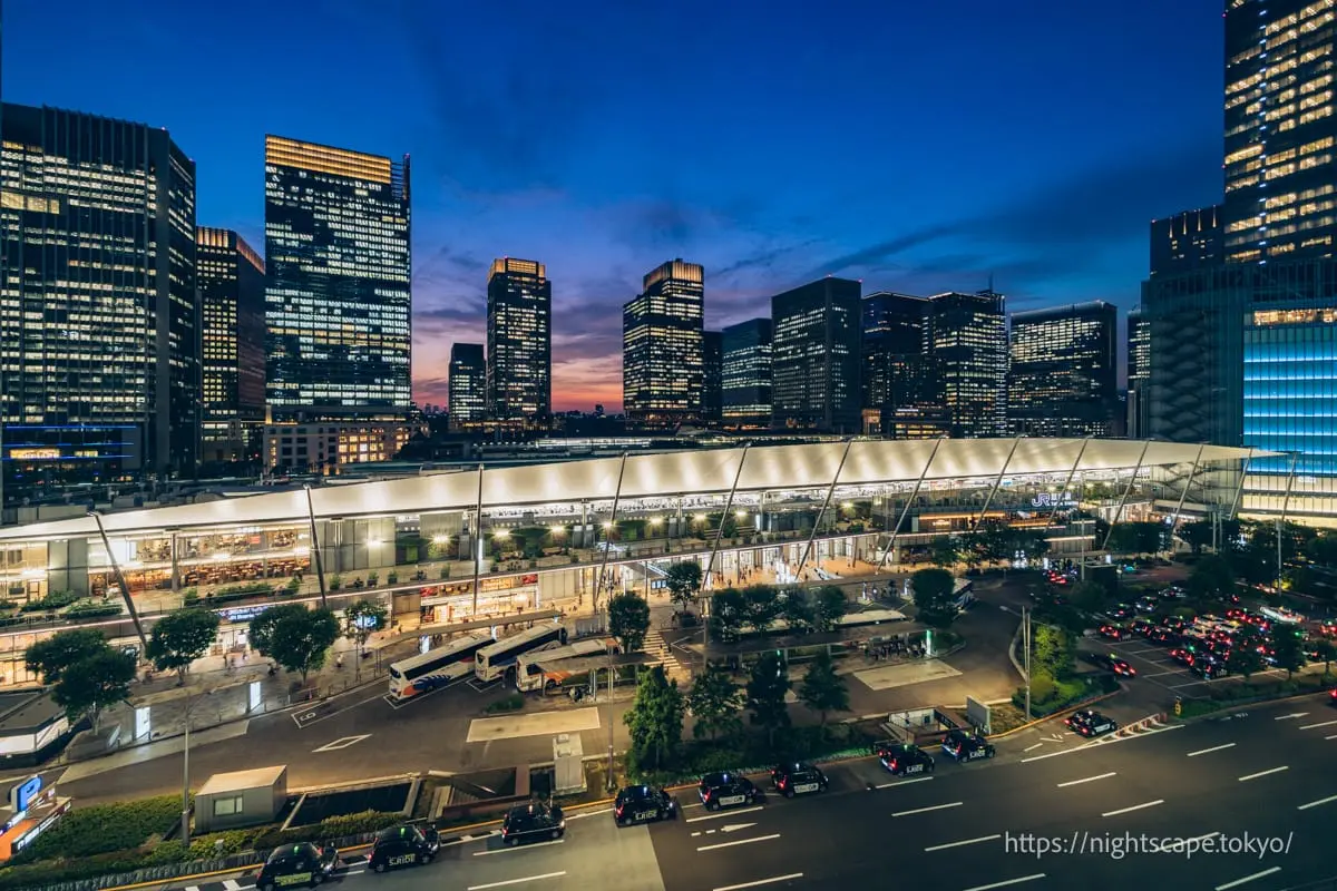 도쿄 미드타운 야에스 야에스 테라스の夜景