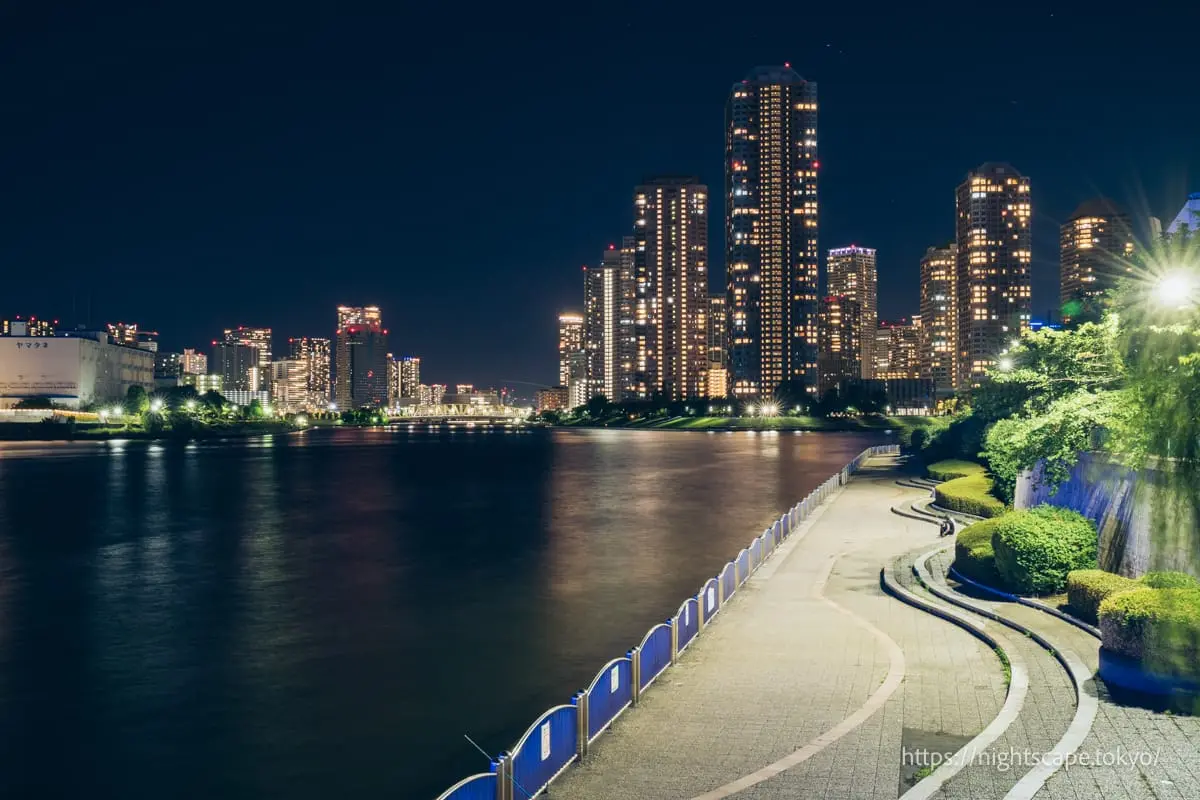 墨田露台与月岛方向夜景