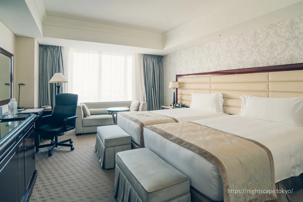 Guest room at InterContinental Tokyo Bay