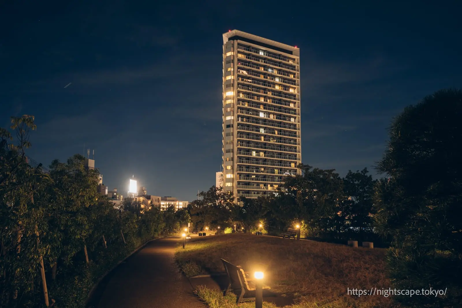 Night view of Meguro Sky Garden Opus Dream Plaza