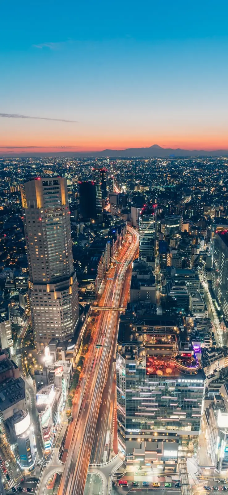 從澀谷Sky俯瞰的夜景