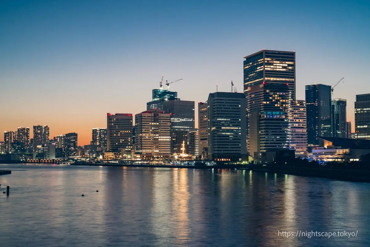 竹芝方面的夜景