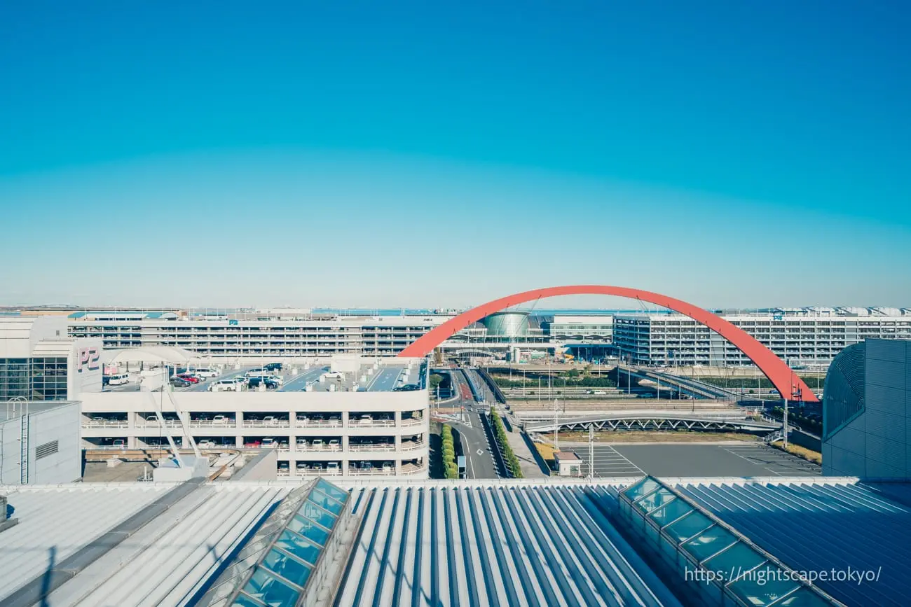 하네다공항 제2터미널 방면 풍경