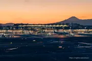 하네다공항 제1터미널 전망데크 야경