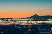 하네다공항 제1터미널 전망데크 야경