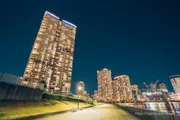 Night view from Harumi Rinkai Park waterfront