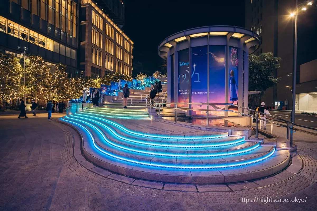 Hibiya Magic Time Illumination 2025の夜景