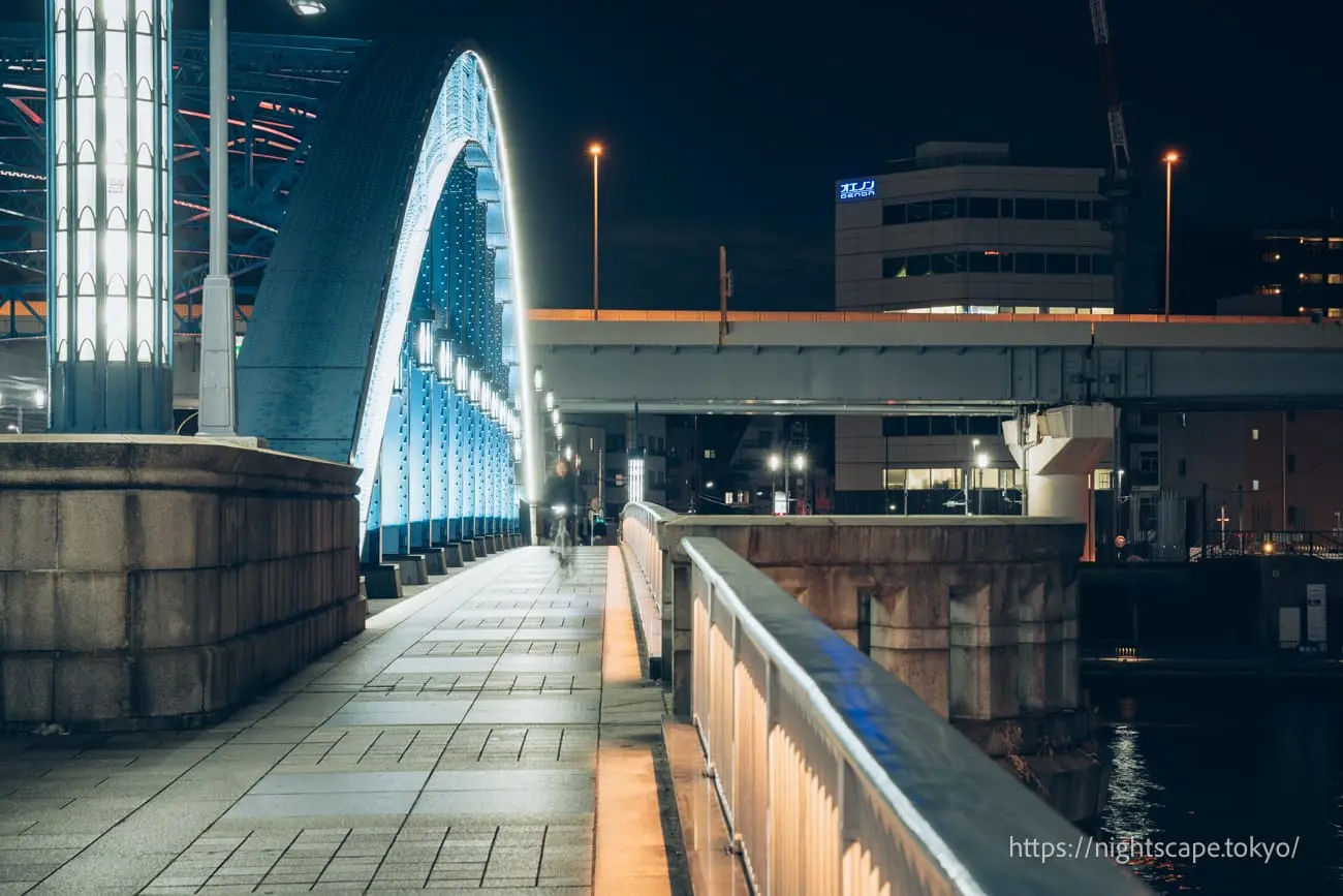 Pedestrian walkway of Komagata Bridge