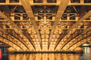 Beautiful framework of Kuramae Bridge