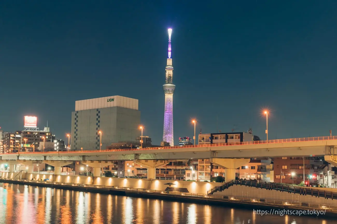 從藏前橋眺望東京晴空塔