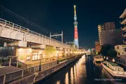 Tokyo Skytree viewed from Makura Bridge