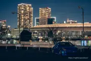 Rainbow Bridge Loop Bridge and Minato Ward area night view