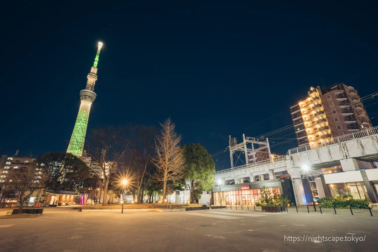 도쿄 스카이트리와 도쿄 미즈마치