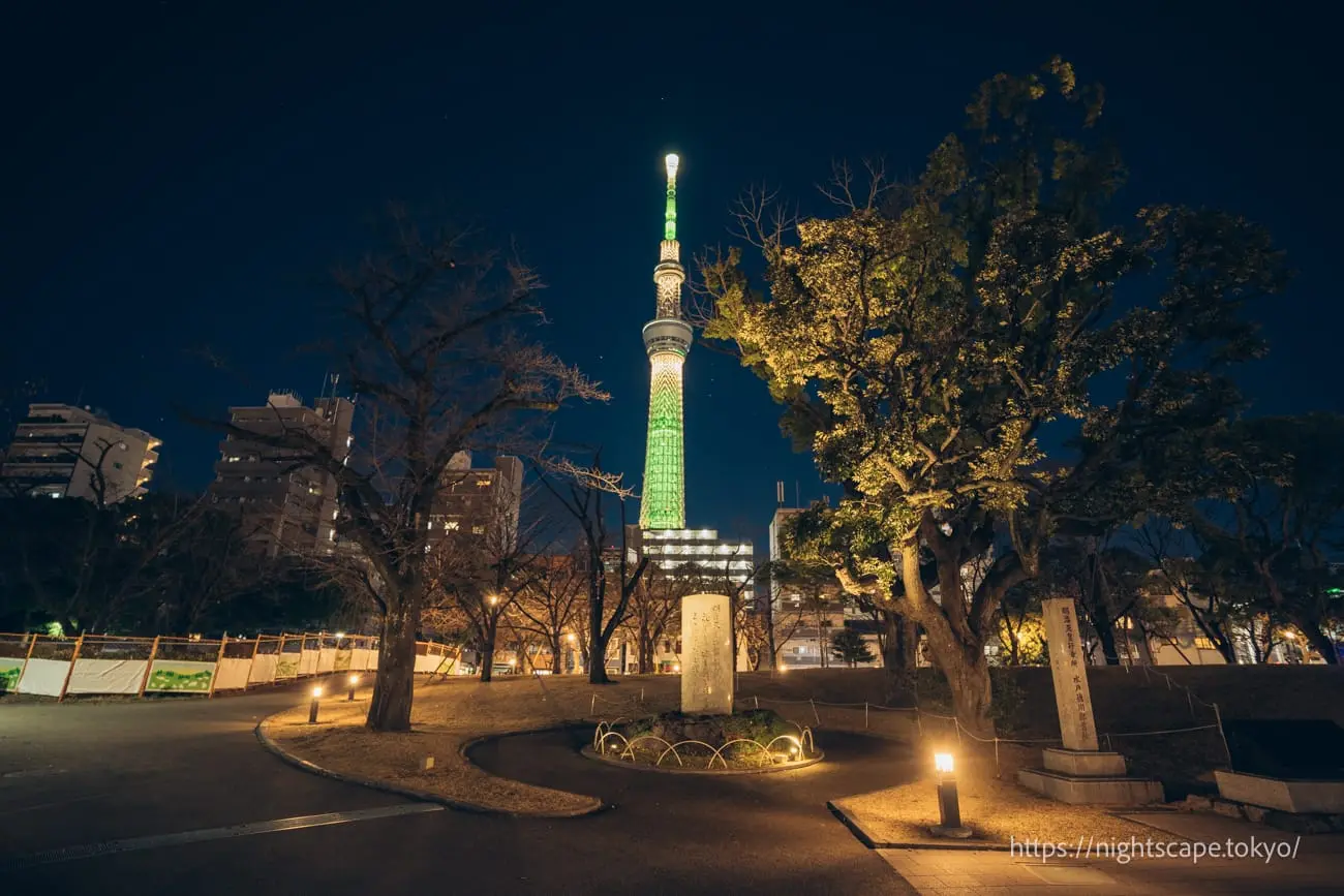 스미다구립 스미다 공원의 야경