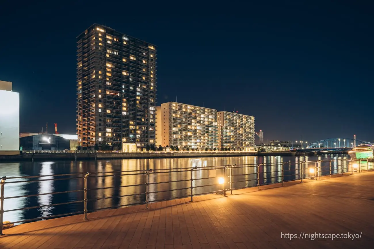品川埠頭方面の夜景