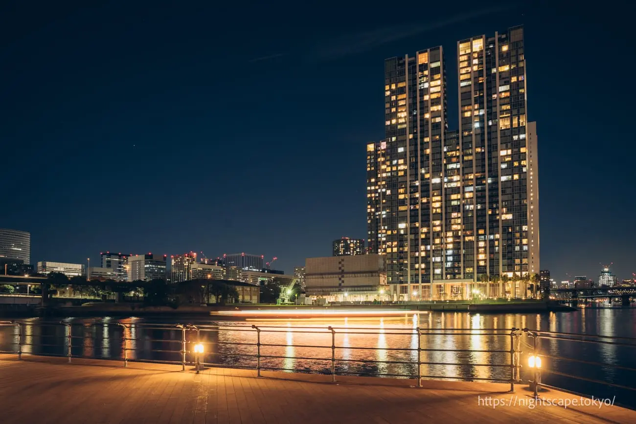 天王洲アイル第一水辺広場から見える夜景