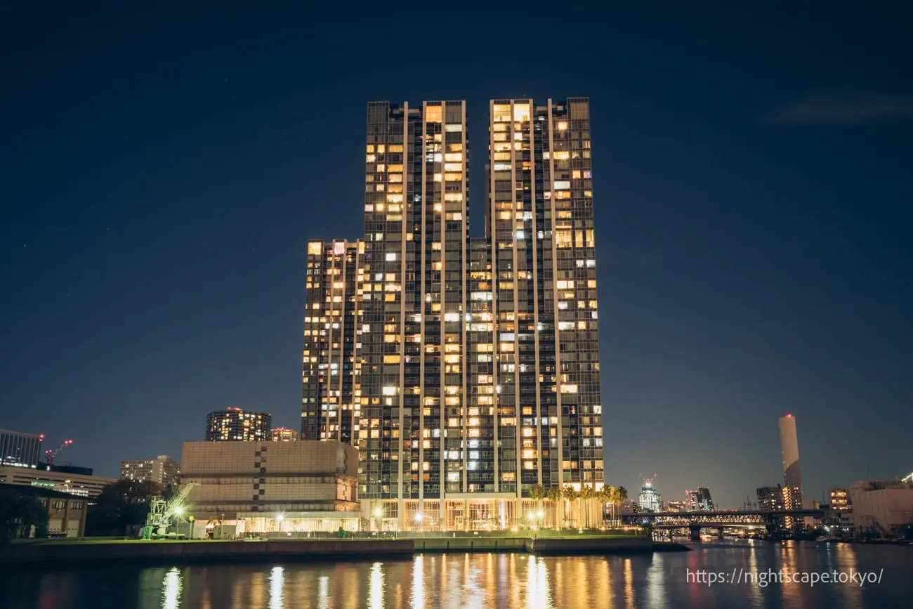 天王洲アイル第一水辺広場の夜景