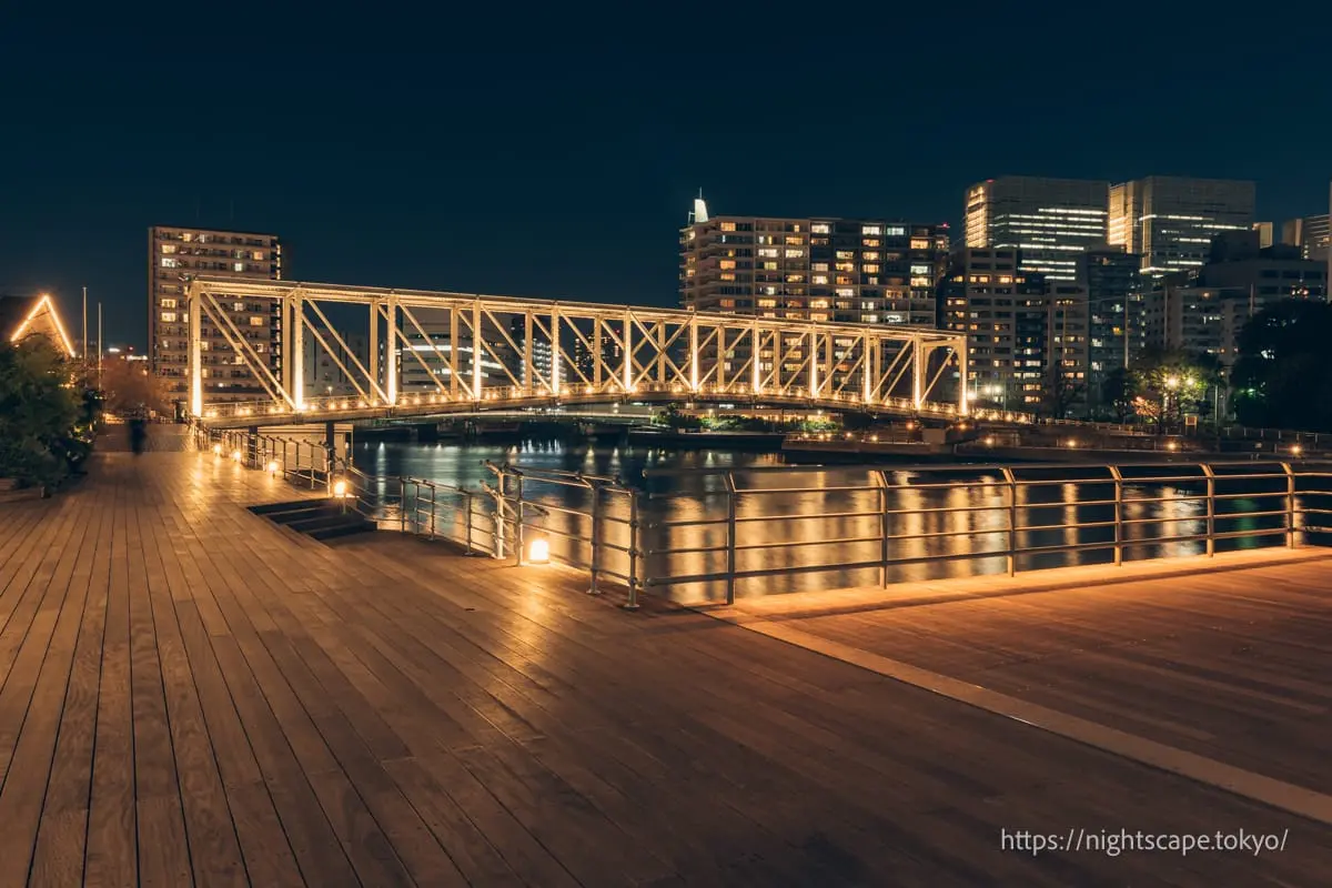 天王洲アイル第二水辺広場の夜景