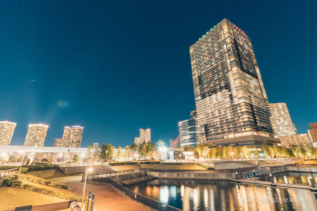 豐洲六丁目第二公園の夜景