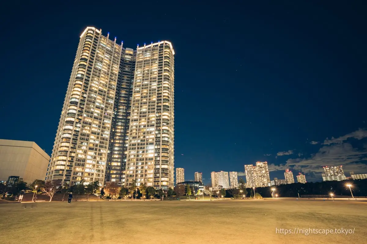 豐洲六丁目公園の夜景